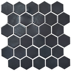 Мозаїка H 6022 Hexagon Grafit Black 295x295x9 Котто Кераміка - зображення 1