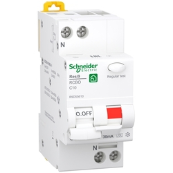Диференційний автоматичний вимикач 6kA 1P+N 10A C 30mA А RESI9 (R9D55610), Schneider Electric - зображення 1