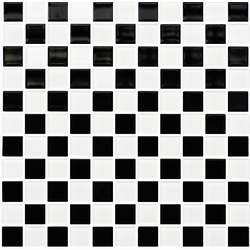 Мозаїка GM 4002 CC Black-White 300x300x4 Котто Кераміка - зображення 1