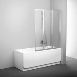 Шторка для ванни трьохелементна VS3 130 Transparent, (795V0U00Z1) RAVAK - зображення 1