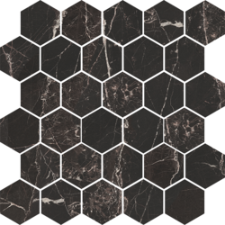 Мозаика Magic Black Черный Heksagon POL 270x270x8,5 Nowa Gala - зображення 1