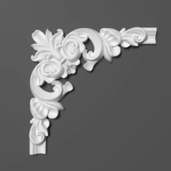 Кутовий елемент поліуретановий Grand Decor (HCR 522-2), ELITE DECOR - зображення 1