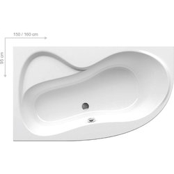 Ванна ассиметричная левая ROSA 95 150x95, RAVAK - зображення 1