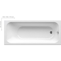 Ванна прямоугольная CHROME 150x70, RAVAK - зображення 1