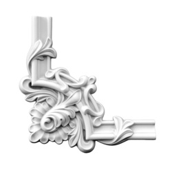 Угловой элемент молдинга полиуретановый Gaudi Decor (CF 3063A), ELITE DECOR - зображення 1