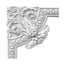 Кутовий елемент молдинга поліуретановий Gaudi Decor (CF 602A), ELITE DECOR - зображення 1