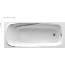 Ванна прямоугольная VANDA II 160x70, RAVAK - зображення 1