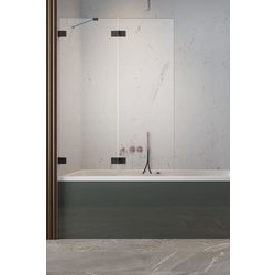 Шторка для ванны Essenza Pro Black PND II 100 левая, RADAWAY - зображення 1