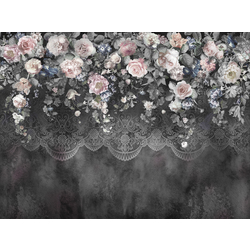 Фотошпалери LeoPrint Квіти на мереживі - зображення 1