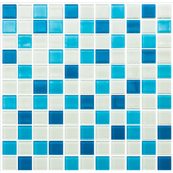 Мозаика GM 4019 C3 Blue D-Blue M-White 300x300x4 Котто Керамика - зображення 1