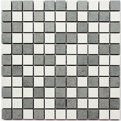 Мозаїка СМ 3030 С2 Gray-White 300x300x8 Котто Кераміка - зображення 1
