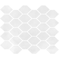 Мозаїка Aquamarina Білий Heksagon POL 270x320x8,5 Nowa Gala - зображення 1