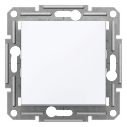 Вимикач двухполюсний, білий, Asfora, без рамки - зображення 1