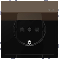 D-Life РОЗЕТКА з-к і кришкою IP44 МОККО - зображення 1