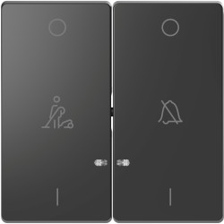 D-Life КЛАВ. 2-на LED дзв-пов. АНТРАЦИТ - зображення 1