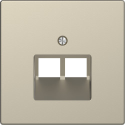 D-Life ЦЕНТР. НАКЛ. для 2*RJ45 САХАРА - зображення 1