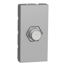 Розетка Coaxial F-type, 1 модуль алюм - зображення 1