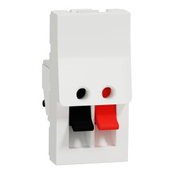 Аудіорозетка 1 модуль білий - зображення 1