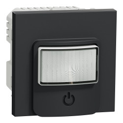 Датчик руху з вимикачем 10 A антрацит - зображення 1