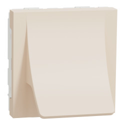 Вивід кабеля, 16А, 2 модулі, бежевий Unica New Studio - зображення 1