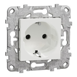 Роз з з-к без штор 16А гвинт зажим біл - зображення 1