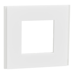 Рамка 1-постова Unica Deco Material, матовий білий - зображення 1