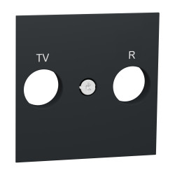 Центральна плата розетки TV-FM антрацит - зображення 1