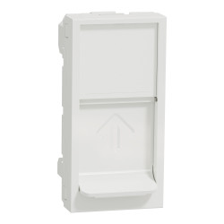 Центральна плата  RJ45Keystone-Systimax 1 модуль білий - зображення 1