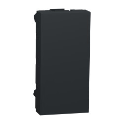 Заглушка 1 модуль антрацит - зображення 1