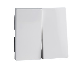 SM КЛАВІША,ДЛЯ ДВОКЛАВІШНОГО ВИМИКАЧА, АКТИВНО БІЛИЙ - зображення 1