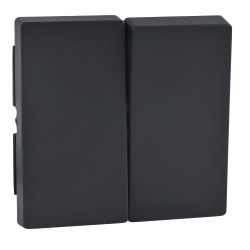 SM КЛАВІША,ДЛЯ ДВОКЛАВІШНОГО ВИМИКАЧА, АНТРАЦИТ - зображення 1