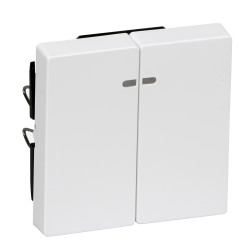 SM ДВІ КЛАВІШИ З ВІКОНЦ.ДЛЯ ІНД.АКТ.-БІЛ - зображення 1