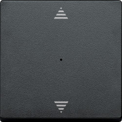 КЛАВІША ДЛЯ 1-КНОПКОВОГО ВИМИКАЧА, МАРКУВАННЯ СТРІЛКА ''ВГОРУ-ВНИЗ'', АНТРАЦИТ, SYSTEM M - зображення 1