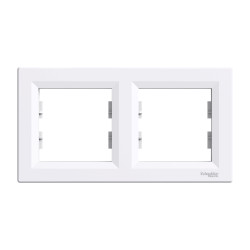 РАМКА ДВОМІСНА, ГОРИЗОНТАЛЬНА, БІЛА ASFORA - зображення 1