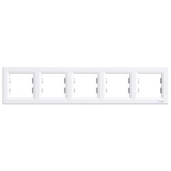 РАМКА П'ЯТИМІСНА ГОРИЗОНТАЛЬНА, БІЛА ASFORA - зображення 1