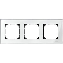 M-ELEGANCE СКЛЯНА РАМКА 3-ПОСТИ, БІЛ БР - зображення 1