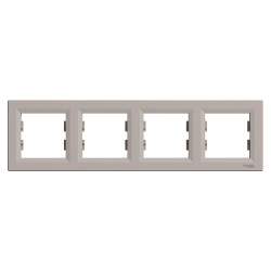 РАМКА ЧОТИРИМІСНА ГОРИЗОНТАЛЬНА, ASFORA БРОНЗА - зображення 1