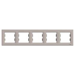 РАМКА П'ЯТИМІСНА ГОРИЗОНТАЛЬНА, ASFORA БРОНЗА - зображення 1