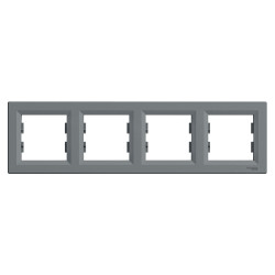 РАМКА ЧОТИРИМІСНА ГОРИЗОНТАЛЬНА, ASFORA СТАЛЬ - зображення 1