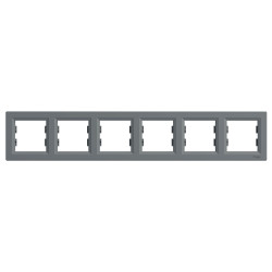 РАМКА ШЕСТИМІСНА ГОРИЗОНТАЛЬНА, ASFORA СТАЛЬ - зображення 1