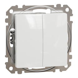 Двоклавішний вимикач Білий Sedna Design - зображення 1