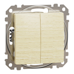 Двоклавішний вимикач Береза Sedna Elements - зображення 1