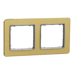 Рамка 2-постова  Матове золото Sedna Elements - зображення 1