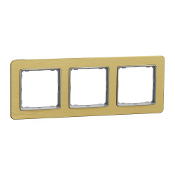 Рамка 3-постова  Матове золото Sedna Elements - зображення 1