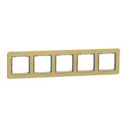 Рамка 5-постова  Матове золото Sedna Elements - зображення 1