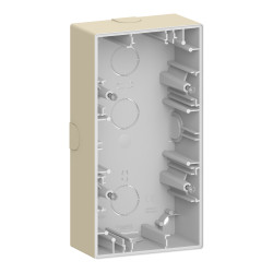 Двопостова коробка для відкритого монтажу MERTEN D-Life, сахара - зображення 1