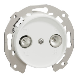 Прохідна TV-R розетка Renova, біла - зображення 1