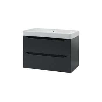 Шафка з умивальником 75 Smile Square Grey matt SM-75 ПС+500.249