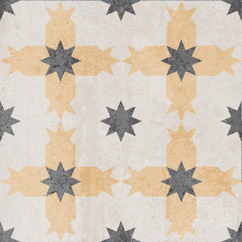 Плитка керамогранітна Ethno №2 мікс 186x186x8 Golden Tile - зображення 1
