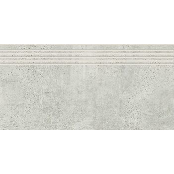 Сходинка пряма Newstone Light Grey Steptread 298×598 Opoczno - зображення 1